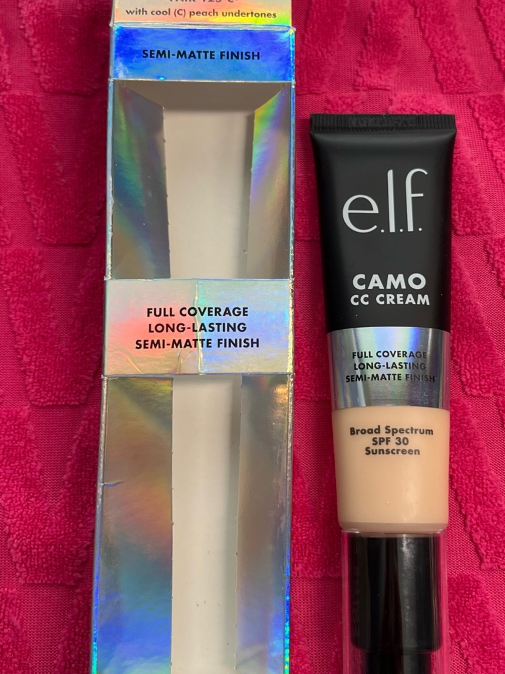 e.l.f. Makeup Bundle-Makeup Bag, Brush, Blush, 2 CC Creams, Lip Oil, Mascara. - Picture 8 of 13